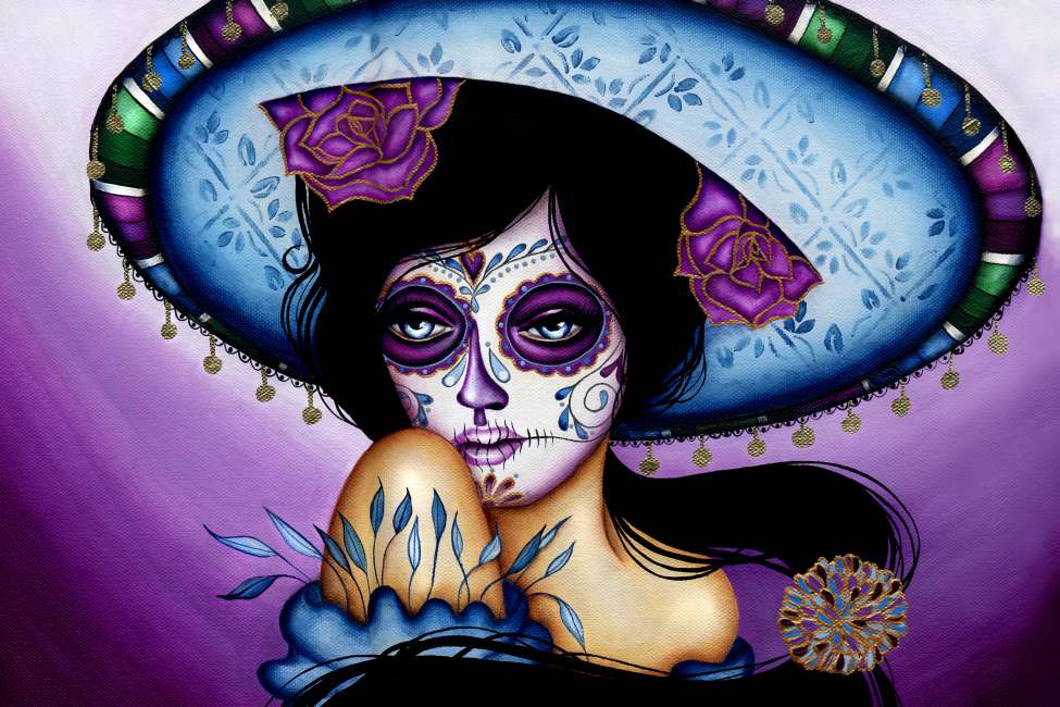 Blue Sombrero Art Print