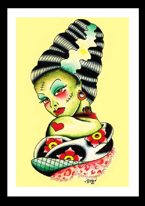 Bride of Frankenstein Art Print