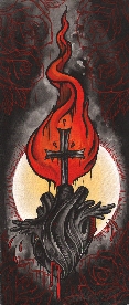 Black Heart - Canvas Giclee