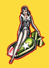 Bomber Girl - Canvas Giclee