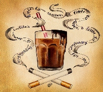 Cigarettes and Chocolate - Canvas Giclee