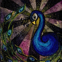 Brittany\'s Peacock - Canvas Giclee