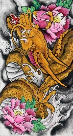 The Golden Dragon - Limited Edition Canvas Giclee