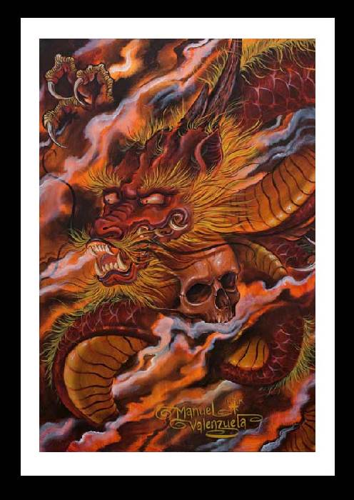 Dragons Descent Art Print