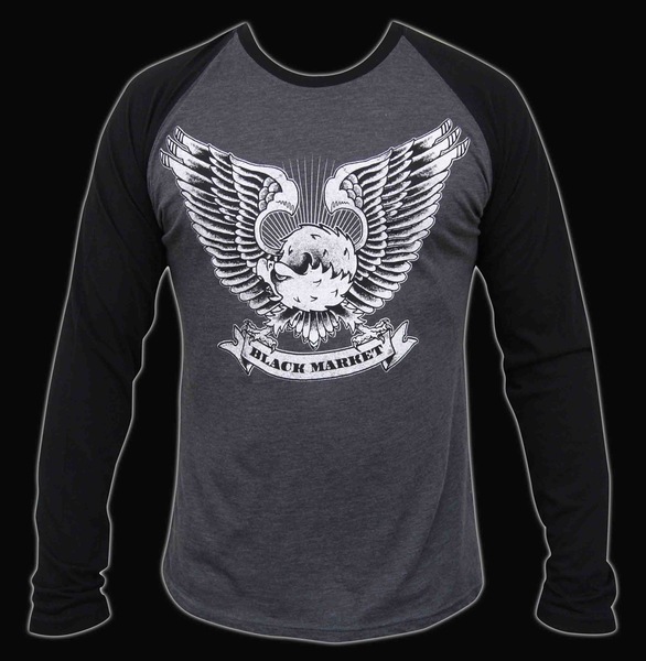 Mens Mighty Eagle Long Sleeve Raglan